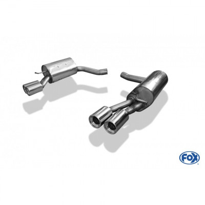 Silencieux arrière duplex inox 2x90mm type 13 pour MERCEDES CLS TYPE C218