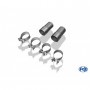 Silencieux arrière duplex inox 2x90mm type 13 pour MERCEDES CLS TYPE C218