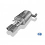 Silent stainless steel rear 2x80mm type 12 for MERCEDES CLASSE E TYPE W124