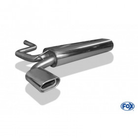 Silencieux arrière inox 1x135x80mm type 53 pour MERCEDES CLASSE E TYPE S210 T-MODELL