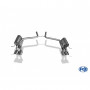 Silencieux arrière duplex inox 2x106x71mm type 32 pour MERCEDES CLASSE E TYPE W211