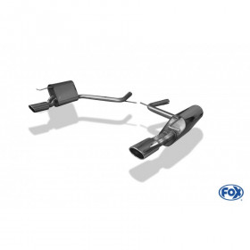 Silent rear duplex stainless steel 1x115x85mm type 32 for MERCEDES CLASSE E TYPE S211