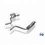 Silencieux arrière duplex inox 1x115x85mm type 32 pour MERCEDES CLASSE E TYPE S211