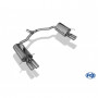 Silent rear duplex stainless steel 2x70mm type 16 for MERCEDES CLASSE E CABRIOLET TYPE A207