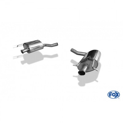 Silent rear duplex stainless steel on original output for MERCEDES CLASSE E CABRIOLET TYPE A207 FACELIFT