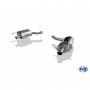 Silencieux arrière duplex inox sur sortie d'origine pour MERCEDES CLASSE E CABRIOLET TYPE A207 FACELIFT