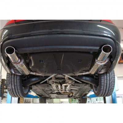 Silencieux arrière duplex inox 1x115x85mm type 32 pour MERCEDES CLASSE E CABRIOLET TYPE A207