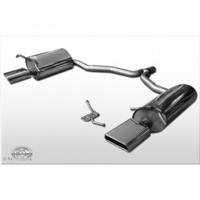 Silent rear duplex stainless steel 1x145x65mm type 59 for MERCEDES CLASSE E COUPE TYPE C207