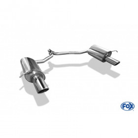 Silencieux arrière duplex inox 1x115x85mm type 32 pour MERCEDES CLASSE E COUPE TYPE C207