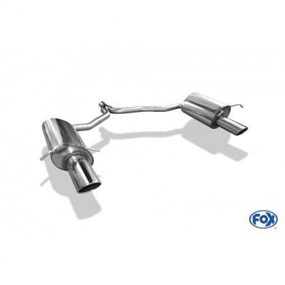 Silencieux arrière duplex inox 1x115x85mm type 32 pour MERCEDES CLASSE E COUPE TYPE C207