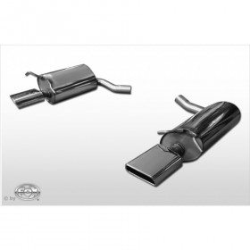Silent rear duplex stainless steel 1x145x65mm type 59 for MERCEDES CLASSE E COUPE TYPE C207