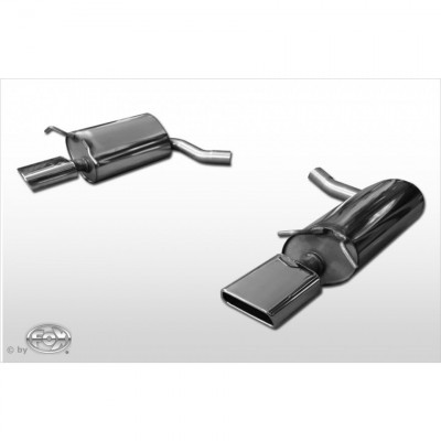 Silencieux arrière duplex inox 1x145x65mm type 59 pour MERCEDES CLASSE E COUPE TYPE C207