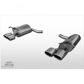 Silencieux arrière duplex inox 2x115x85mm type 32 pour MERCEDES CLASSE E COUPE TYPE C207