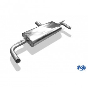 Silencieux arrière duplex inox sur sortie d'origine pour MERCEDES GLA PACK AMG TYPE X156 4-MATIC