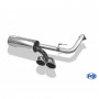 Silencieux arrière "sidepipe" inox 2x115x85mm type 38 pour MERCEDES CLASSE G500 TYPE 463