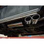Silencieux arrière "sidepipe" inox 2x115x85mm type 38 pour MERCEDES CLASSE G TYPE 463
