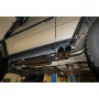 Silent rear "sidepipe" stainless steel 2x80mm type 14 for MERCEDES CLASSE G CABRIOLET TYPE 463