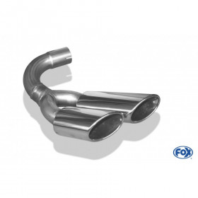 Embout d'échappement "sidepipe" inox 2x115x85mm type 38 pour MERCEDES CLASSE G 350d TYPE 463
