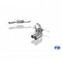 Silent rear duplex stainless steel 2x76mm type 10 for MERCEDES CLASSE G TYPE X164
