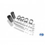 Silencieux arrière duplex inox 2x76mm type 10 pour MERCEDES CLASSE G TYPE X164