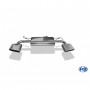 Silencieux arrière duplex inox 1x220x80mm type 49 pour HYUNDAI TUCSON 4x4 TYPE TLE