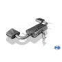 Silencieux arrière duplex inox 1x220x80mm type 49 pour HYUNDAI TUCSON 4x4 TYPE TLE