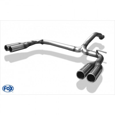 2x76mm type 12 duplex exhaust system for MERCEDES ML TYPE W163