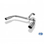 Système d'embouts d'échappement duplex inox 1x115x85mm type 36 pour MERCEDES ML TYPE W163