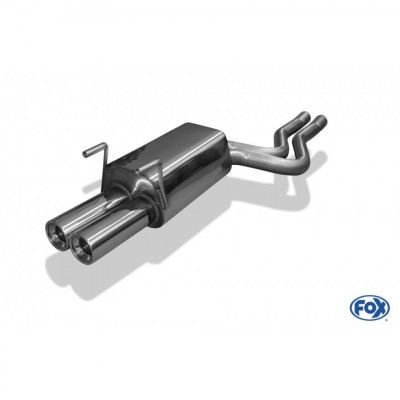 Silent stainless steel rear 2x90mm type 13 for MERCEDES CLASSE S W140/C140