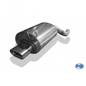 Silencieux arrière inox 1x135x80mm type 53 pour MERCEDES SL TYPE R129