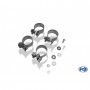 Silencieux arrière duplex inox 2x115x85mm type 32 pour MERCEDES SL TYPE R230