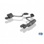 Silencieux arrière duplex inox 2x80mm type 13 + silencieux avant pour MERCEDES SL TYPE R230
