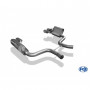 Silencieux arrière duplex inox 2x115x85mm type 32 pour MERCEDES SL55 TYPE R230