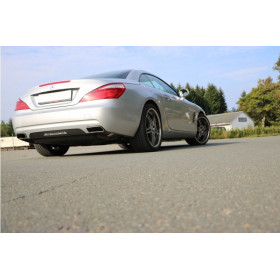 Silent rear duplex stainless steel on original output for MERCEDES SL TYPE R231