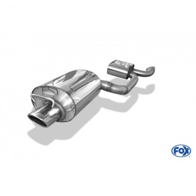 Catback (silent rear 1x115x85mm type 32 - front silencer) stainless steel for MERCEDES SLK TYPE R170