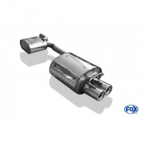 Catback (silent 2x80mm type 13 - front silencer) stainless steel for MERCEDES SLK TYPE R170