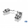 Silencieux arrière duplex inox 2x90mm type 13 pour MERCEDES SLK TYPE R171 (2004-2008)