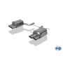 Silent rear duplex stainless steel 2x115x85mm type 32 for MERCEDES SLK TYPE R171