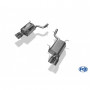 Silencieux arrière duplex inox 2x76mm type 16 pour MERCEDES SLK TYPE R172 AMG LINE