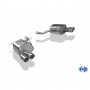 Silencieux arrière duplex inox 2x76mm type 16 pour MERCEDES SLK TYPE R172 AMG LINE