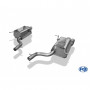 Silencieux arrière duplex inox 2x76mm type 16 pour MERCEDES SLK TYPE R172 AMG LINE