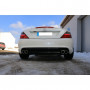 Silent rear duplex stainless steel 2x76mm type 16 for MERCEDES SLK TYPE R172 AMG LINE