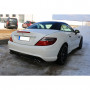 Silent rear duplex stainless steel 2x76mm type 16 for MERCEDES SLK TYPE R172 AMG LINE