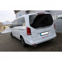 Silent rear duplex stainless steel 2x76mm type 11 for MERCEDES CLASSE V TYPE W447