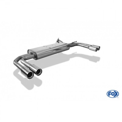 Silent rear duplex stainless steel 2x76mm type 11 for MERCEDES VITO TYPE 639