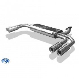 Silencieux arrière duplex inox 2x80mm type 13 pour MERCEDES VITO TYPE 639