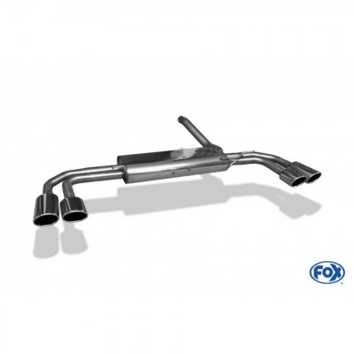Silencieux arrière duplex inox 2x115x85mm type 32 pour MERCEDES VITO TYPE 639