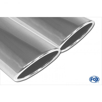 Silencieux arrière duplex inox 2x88x74mm type 32 pour MERCEDES VITO TYPE 639