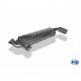 Silencieux arrière duplex inox 1x90mm type 13 pour MG MGF
