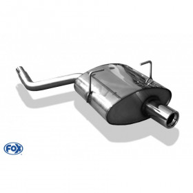 Silent stainless steel 1x80mm type 13 for MINI ONE / COOPER R50